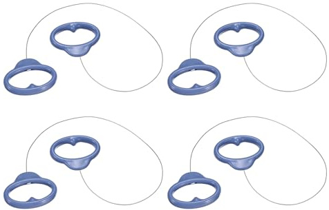 sourcing map Pottery Wire Tool 4Pcs 15.75 Standard Clay Wire Cutter Cutting Pottery Tools with Plastic Handle for Clay Cutting Sculpting Cheese Dough Tools, Dark Blue