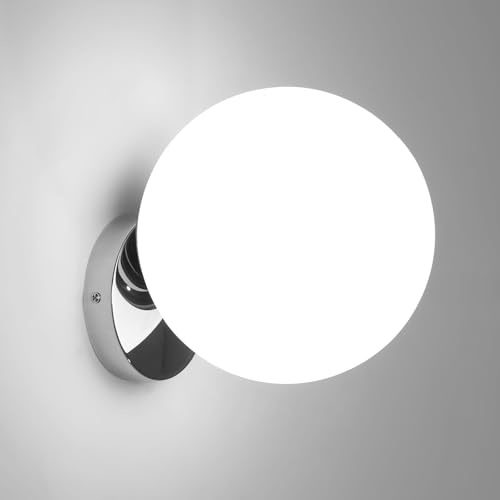 Tealight Applique da parete interna, Sfera E27, Argento