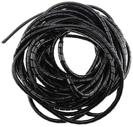 ACVACV Avvolgicavo a Spirale, Diametro Interno 6 mm, for Tubi di avvolgimento, Manicotti for Tubi, organizzatori di Cavi(10M)