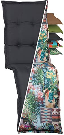 Beo Relaxsessel Auflage Waschbar Nizza | Made in EU Premium-Qualität | UV-beständige Liegestuhl Auflage nach Öko-Tex Standard | Atmungsaktive Relaxstuhl Auflage mit Mexiko-Muster in Gelb-Orange