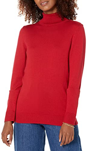 Amazon Essentials Pull Léger à Manches Longues, Coupe Classique Femme