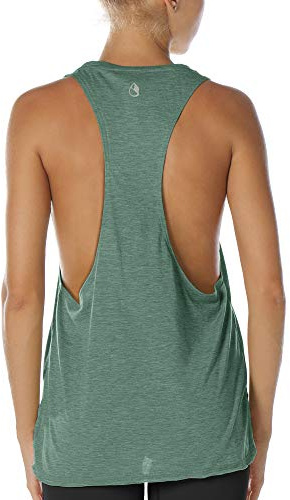 icyzone Femmes Décontracté Débardeur de Sport sans Manches en Vrac Exercice Yoga Running Tank Tops