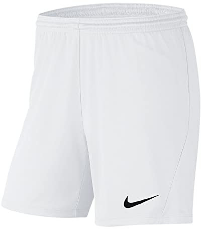 NIKE Womens Dri-fit Park 3 Pants, White/Black, L EU