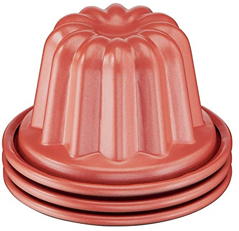 Tefal Creabake - Set 3 Moldes Acanalado Creabake, Moldes repostería, 7.4 cm, revestimiento antiadherente, sistema apilable, recetas creativas dulces y saladas, repostería fácil