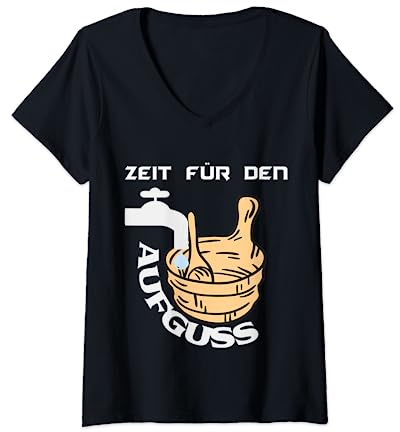 Womens Sauna Infusion - Funny Sauna V-Neck T-Shirt
