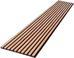 Wandverkleidung | Lamellenverkleidung | Akustikpaneel | Wandpaneele auf filz | Akustikfilz | Lamellenwand | Lamellen dekor | Eiche | 270cm Hoch | 45cm Breit |