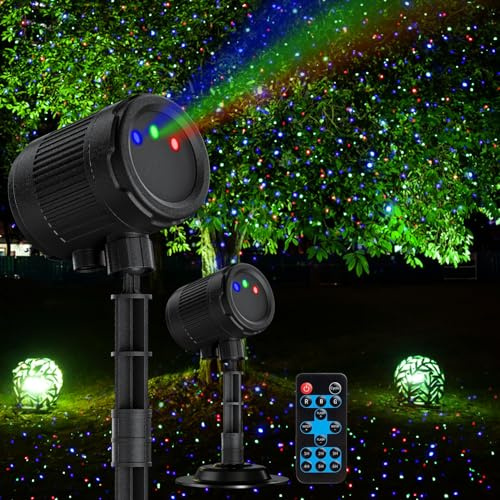 Laser Christmas Projector Lights Outdoor，Firefly Lights Show for Tree