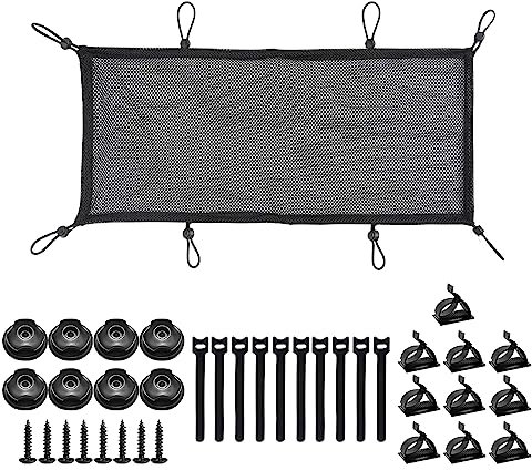 LongZYU Under Desk Cable Management Tray - Flexible Black Cable Organizer With 8 Holders, 8 Screws, 10 Ties and Clips