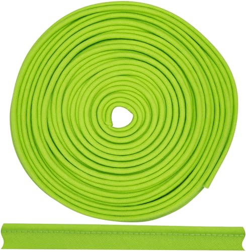 Aerzetix – C72017 – passpoal snedband dekorband 4,5 meter x 10 mm – tillverkad av 50 % polyester och 50 % bomull – färg Reseda – passepartout bård kläder kudde, quilt för sömnad