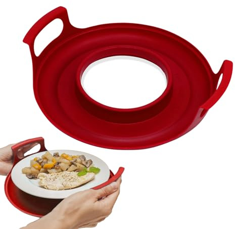 Murman Mikrowellen Tablett | Mikrowellen Schüssel Mit Griff | Mikrowellen Griffschale | Mikrowellenkühlkorb Mit Griffen | Mikrowellen Kühlbehälter Für Heiße Und Kalte Schüsseln, Teller