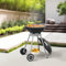 casa.pro Barbecue Sferico a Carbonella BBQ Grill Portatile Carrello Barbecue da Esterno Picnic BBQ con Coperchio Griglia in Acciaio Inox Ripiano 80 x 49 x 47 cm