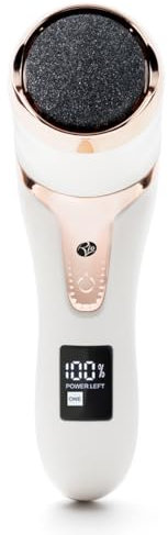 Rio Go Smooth Electric Foot File Hard Skin Remover with Vacuum Action, Professional Spa Pedi Callus Remover for Dead Skin or Dry Skin, USB Rechargeable with 3 Coarse Grit Heads & IPX6 Water Resistant