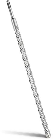 MOXPIFY - Punta per trapano da calcestruzzo, attacco SDS Plus, 25 x 460 mm, con 4 taglienti in metallo duro e doppia elica, per calcestruzzo, pietra, pietra naturale