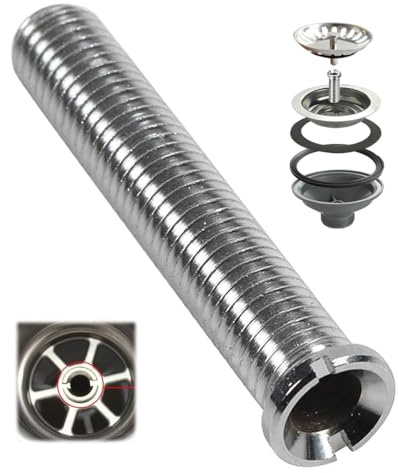 Oiieco Tornillo Hueco M12 X 70mm Fregadero Cocina Lavabo Cerámico, Tornillo De Latón Anticorrosión Para Cesta Desagüe, Tornillo Largo Universal De Repuesto Para Fontanería Cocina Baño