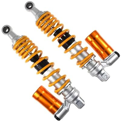 MZEER Copri Forcella Anteriore per Motor Scooter ATV Quad 320mm/340mm/360mm Moto Regolare Smorzamento Ammortizzatore Sospensione Posteriore Moto Ammortizzatori(360mm)