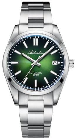 ADDIESDIVE Luxus Automatikuhr Herren wasserdichte Uhr 100M Armband Uhr | Mechanische Uhr Automatik NH35A Blasenspiegel-Saphirglas BGW9 Leuchtend Analoge Uhr Mit Edelstahlarmband AD2071