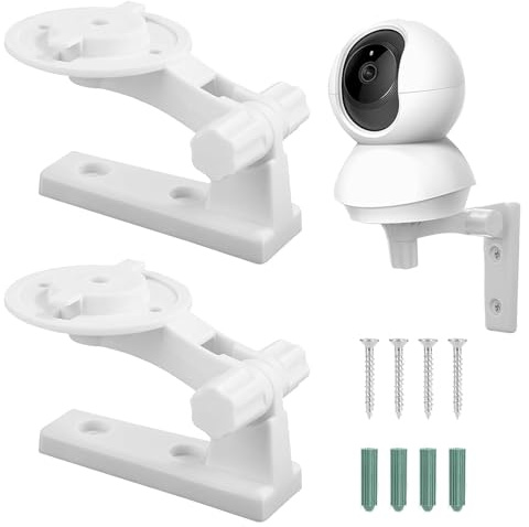 2 soportes de pared para cámara, soporte de pared, compatible con Tapo C220, Reolink E1, Pro Reolink E1, Tapo C225, ángulo ajustable de rotación de 180 grados