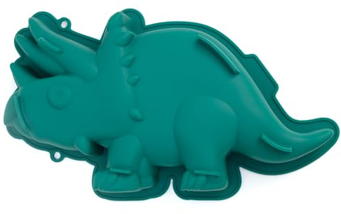 CÉCOA • Kuchenform • Triceratops • 100 % Platin-Silikon • Dinosaurier-Thematische Silikonform • 100 % lebensmittelecht • BPA-frei