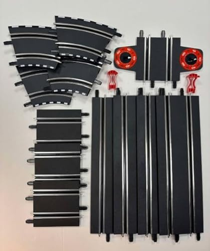 Greenhills Carrera GO!!! Track Pack 4 x Rakt + 4 x bankerade kurvor + 1 x varvräknare + 3 x 3:e rak + 2 x stöd – MT853