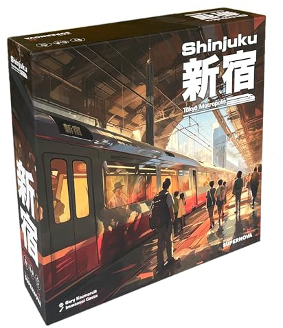 Studio Supernova - Shinjuku - Un gioco gestionale strategico dove costruisci e colleghi negozi, sfruttando trasporti e risorse avversarie, 2-4 giocatori, 10+, Edizione in italiano/inglese