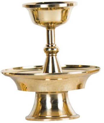 HOLIDYOYO Coppa Offerta Buddista in Rame Spessa Tazza Decorativa Per Offerte d Acqua e Cerimonie Religiose Accessorio Unico Per Culto Buddhista e Arredamento Casa