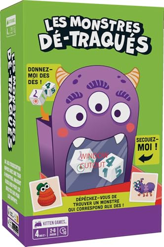 Asmodee - Les Monstres Dé-Traqués - Exploding Kittens - Jeu de Société