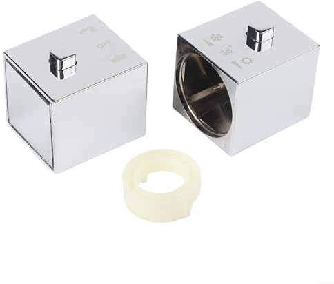 Shower Faucet Temperature Control Knobs ABS Chrome Shower Knob Thermostatic Handle Replacement Kit For Bathroom Tap Mixers(1 Pair)