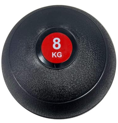 VIMAS SPORT Slam Ball, Balón Medicinal para Entrenamiento, 8 kg, Negro, PVC Antideslizante, Adultos