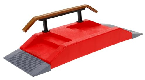 MOLUCKFU Fingerboard Skatepark Rampen Satz aus Kunststoff Modulare Kleiner Skateboard Hindernisse für Fingerboards für Erwachsene