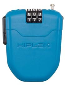 Hiplok FX, Kabellås, Unisex, CYAN, 100 cm låsomfång