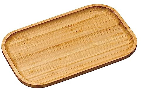 Kesper 58160 – Vassoio da Portata 30, 5 x 20 x 2 cm in bambù, Marrone, 30.5 x 20 x 2 cm