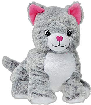 Pelucho - Bouillotte Peluche Chat - Bien-Être, Chaleur et Douceur - Micro-Ondable - Grains de Blé et Fleurs de Lavande - Fabriquée en France