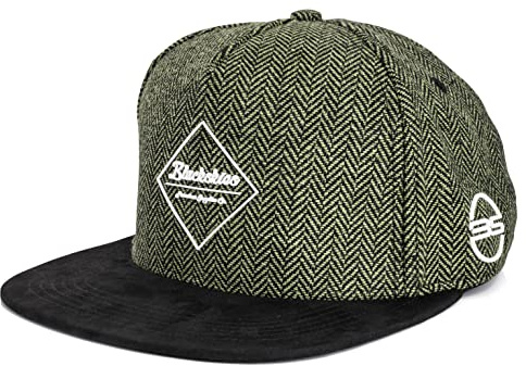 Blackskies® Ancient Gods Snapback Cap | Herren und Damen Schirm Kappe | Premium Baseball Mütze Basecap Gum Spot Brand Logo Sommer One Size Cap - Männer Frauen Unisex Streetwear Outdoor Freizeit