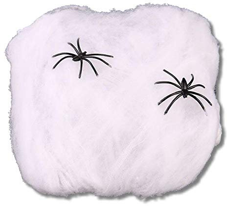 EROSPA® - Red de araña para decoración de Halloween, Carnaval, Color Blanco