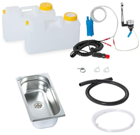 12V Küchenblock Wasseranlage Bausatz 325x176x100mm Technikset Campingküche T4 T5 T6 Reisemobil Wohnmobil Caravan (ad-ideen)