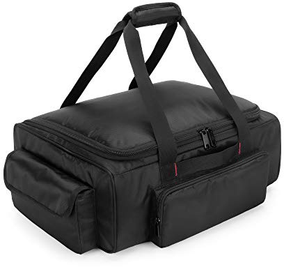 samdew Underseat Storage Bag Fit for SuperCrew Cab, Truck Under Seat Organizer with 1 Detachable Inner Divider & Anti-Slip Bottom for Full Size Trucks, Black
