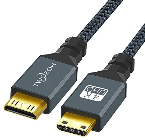 Twozoh Mini HDMI Kabel, Stecker auf Stecker, Unterstützt 3D 4K/1080P (30CM)