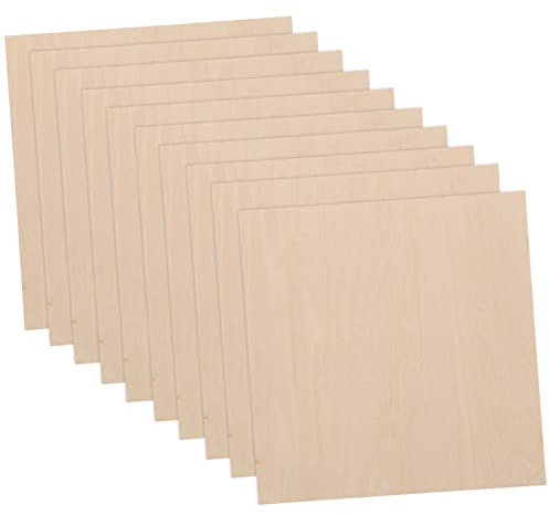 Toddmomy Plotten Rohling 10st Handbemalte Holzplatte Unfertige Holzbretter Unfertige Holzrohlinge Leere Holzscheiben Anmeldung Leeres Holz Diy Holzbretter Holzbrennschablonen Hölzern Ornamente
