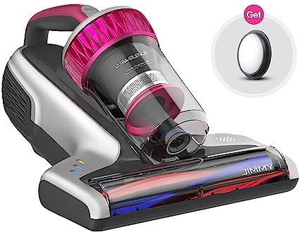 Jimmy WB73 Bed & Mattress Vacuum Cleaner with UV Sanitizer & Ultrasonic – Handheld Dust Remover with Smart Dust Sensor, HEPA Filtration for Pet Hair & Allergies (Corded)