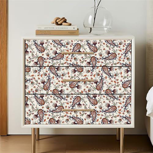 Selbstklebende Tapete Beige Orange Blau Strukturtapete Wandtattoo Schlafzimmer Tapete Selbstklebend Vliestapete Wallpaper for Living Room Tapeten Wandschutzfolie 45x300cm
