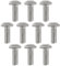 eMagTech 10 Tornillos Para Máquina De Cabeza Plana Phillips De 3/16 Unf 1/2 De Longitud Tornillos Ranurados De Cabeza Plana De Acero Inoxidable 304 Para Carpintería Equipos De Oficina