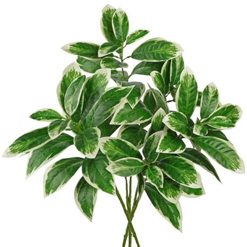 Arbrous 3 STK Kunstzweige wie Echt 76 cm Künstlicher Zweig für Vase | Dekozweige zum Basteln Fake Ficus Zweig für Bodenvase Blumenstrauß Ästhetik Deko Wohnzimmer Badezimmer Esszimmer Schlafzimmer