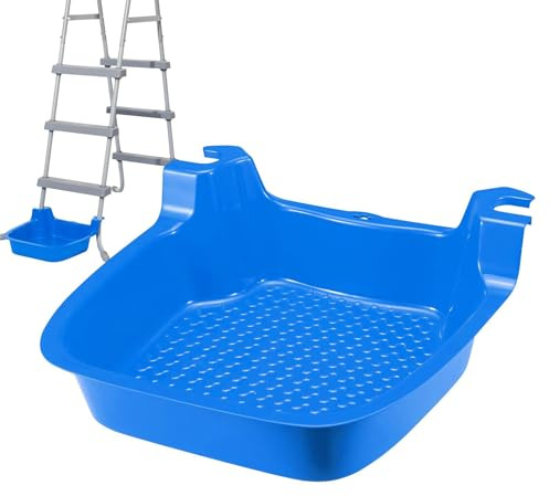 Bandeja de baño para pies de Piscina, Piscina de Lavado de pies de Playa, de Gran tamaño Resistentes a los Rayos UV, Accesorios de pies limpios para Piscina, Escalera de Entrada, hogar, SPA