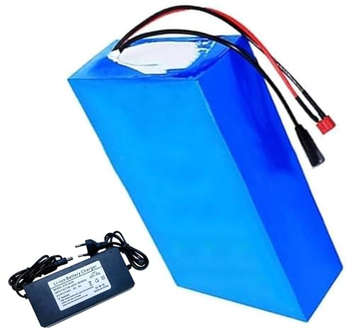 GNIUBBDB 72V 20Ah E-Bike Batería De Iones De Litio con Cargador De 84V 3A 20S5P Bicicleta Eléctrica Scooter Batería Incorporada BMS para 250W 300W 350W 500W 750W 1000W Motor T Plug
