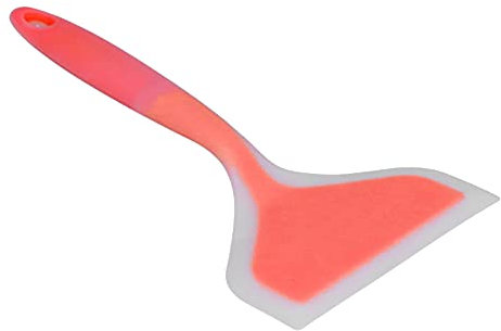 Silicone Pancakes Shovel Silicone Wide Spatula, Cooking Shovel Wide Spatula Nonstick Fried Fish Omelette Turner for Cooking (Orange Shovel Head)