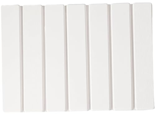 Xoeryoy Alfombra de baño de Piedra de diatomita, Alfombra Piedra Diatomita de Secado rápido de 16x12 Pulgadas, de baño no Deslizante Plegable para la Ducha de Cocina, Blanco #