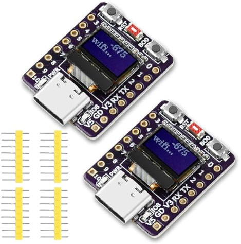 Suoumwa 2pcs für ESP32 C3 Development Board für ESP32 Mini Unterstützt WiFi Bluetooth mit 0,42 - -OLED -Display