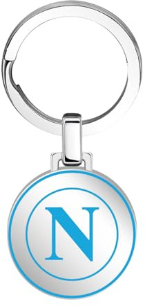 Clondo Portachiavi SSC Napoli in Acciaio Inossidabile – Prodotto Ufficiale Calcio – Gadget Elegante e Resistente con Logo SSCN – Idea Regalo per Tifosi Azzurri