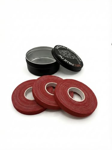 Tactical Fightwear Finger Tape - Grip Tape für BJJ, MMA & Grappling, auch für Klettern, Crossfit & Fitness - 0.8cm x 10m - Starker Grip & Schweißfest (Rot)