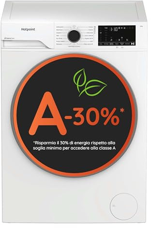 Hotpoint Ariston HB 123 CARE IT – Lavatrice 12 Kg | Libera Installazione, Carica Frontale, 1400 giri/min, Classe A-30%, PetHair Care, FabricCare, 84,6 x 59,8 x 60,7 cm (AxLxP)